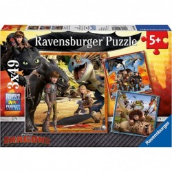 How to Train Your Dragon Jigsaw Puzzle (3 x 49 Piece) $31.29 Jigsaw Puzzles