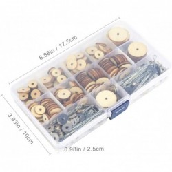 1 Box of Total 90 Sets Doll Joints Accessories for Bear Toys Making DIY Material Scrapbook Crafts Movable Joints Connectors $...