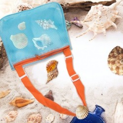 Beach Toy Mesh Beach Bag Kids Shell Collecting Bag Toy Mesh Bag for Holds Shells Toys Towels Swimming Accessories Storage Bag...