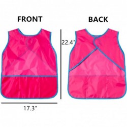 4 Pieces Art Smock for Kids Waterproof Artist Painting Aprons Sleeveless Children Art Smocks with Pockets Middle Size Kids Pa...