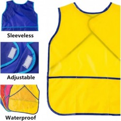 4 Pieces Art Smock for Kids Waterproof Artist Painting Aprons Sleeveless Children Art Smocks with Pockets Middle Size Kids Pa...