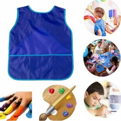 4 Pieces Art Smock for Kids Waterproof Artist Painting Aprons Sleeveless Children Art Smocks with Pockets Middle Size Kids Pa...