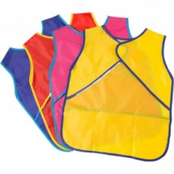 4 Pieces Art Smock for Kids Waterproof Artist Painting Aprons Sleeveless Children Art Smocks with Pockets Middle Size Kids Pa...