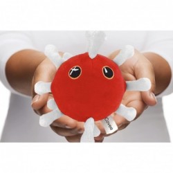 Covee Doll - Cute Squishy Collectible Covid Stuffed Sensory Virus Disease Plush Toy - Slow Rising Fuzzy Red Plushie $28.08 Pl...