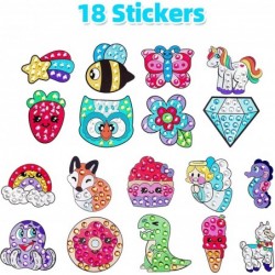 Kids Diamond Art Big Gem Diamond Painting Kit with 18 Magical Stickers 3 Suncatchers 2 Keychains Diamond Art for Kids DIY Pai...