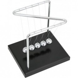 Newtons Cradle Z Type 5 Pendulum Balls Steel Balance Balls Science Physical Stress Relief Toy for Home Office Desk Decorative...