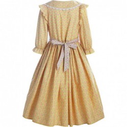 Pioneer Girl Costume Colonial Prairie Dress Yellow $61.37 Kids' Costumes