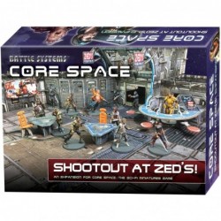 Core Space Shootout at Zed’s Expansion Set - Miniatures - Board Game - Event cards - Modular 3D Terrain - Wargaming BSGCSE001...