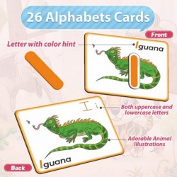 Number Alphabet Flash Cards for Toddlers Montessori Learning Educational Toys Gift for 2 3 4 5 6 Years Old Girls Boys ABC Let...