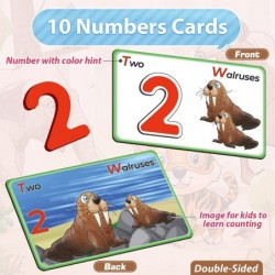 Number Alphabet Flash Cards for Toddlers Montessori Learning Educational Toys Gift for 2 3 4 5 6 Years Old Girls Boys ABC Let...