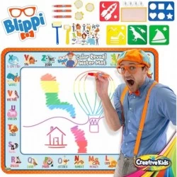 Blippi Water Doodle Mat – Super Water Drawing Mat with Hidden Colors - Super Mat for Boys and Girls – Water Coloring Mat for ...