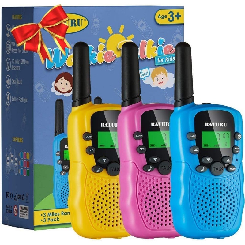 Kids Toys Walkie Talkies for Kids 22 Channels 2 Way Radios Toy with Backlit LCD Flashlight 3-12 Year Old Boys Girls Gifts Toy...