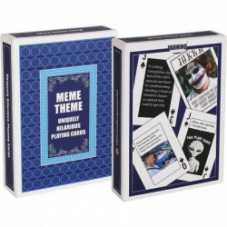 Meme Theme Playing Cards - 54 Uniquely Funny Cards Clever and Fun Gift Great for Parties or Game Nights $21.08 Card Games