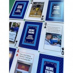 Meme Theme Playing Cards - 54 Uniquely Funny Cards Clever and Fun Gift Great for Parties or Game Nights $21.08 Card Games