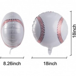 7 PCS Baseball Party Decorations Includes 1 PCS Baseball Tablecloth 6 PCS Baseball Balloons Plastic Disposable Baseball Table...