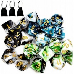 DND Dice Set 3 Sets Polyhedral Dice for Dungeons and Dragons DND Dice TRPG Table Board Roll Playing Games $19.89 Game Accesso...