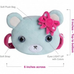 Be Bright Purse for Little Girls - Stuffed Animal Bear Design - Eyes Light Up $17.14 Stuffed Animals & Teddy Bears