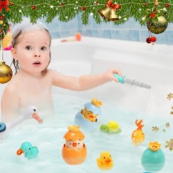 Bath Toys Bathtub Toy with Magnetic Fishing Games Toys Floating Squirting Toys for Toddlers and Babies $35.56 Bathtub Toys