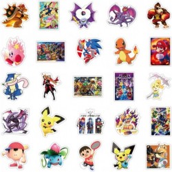 100pcs Super Smash Bros Stickers for Laptop Cute Cartoon Game Decals for Kids Teens Boys Water Bottles Cars Computer Phone Sk...