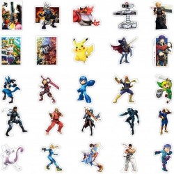 100pcs Super Smash Bros Stickers for Laptop Cute Cartoon Game Decals for Kids Teens Boys Water Bottles Cars Computer Phone Sk...