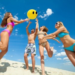 16" Emoji Party Pack Inflatable Beach Balls - Beach Pool Party Toys (12 Pack) $22.75 Swimming Pool & Outdoor Water Toys