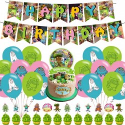 Singing Monsters Birthday Party Decorations Monsters of Singing Theme Party Supplies with Happy Birthday Banner Cupcake Toppe...