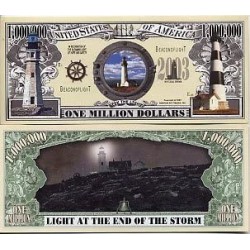 LIGHTHOUSE MILLION DOLLAR BILL (5 bills) $16.58 Gags & Practical Joke Toys