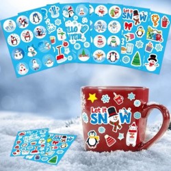 Christmas Winter Stickers for Kids 356 PCS Snowflake Penguin Snowman Stickers Hello Winter Stickers for Envelopes Gifts Craft...