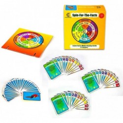 Spin-for-The-Facts Fun Educational Games for Kids - Learn Facts and Explore Endangered Animals - Family Card Games $37.95 Edu...