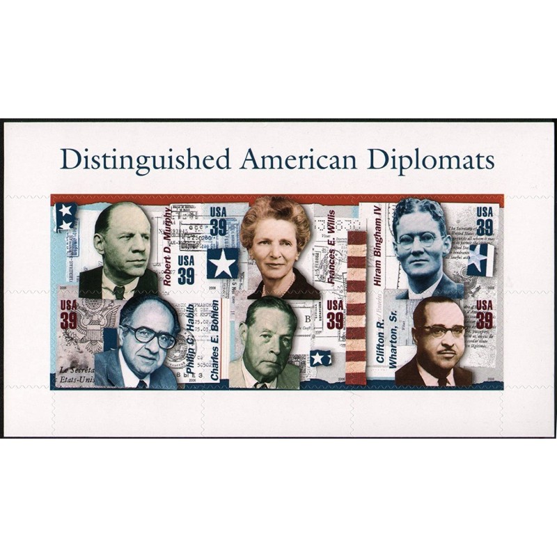 2006 Distinguished American Diplomats Sheet of 6 39 Cent Stamps Scott 4076 $13.31 Collectibles Display & Storage