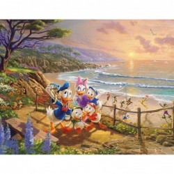 4 in 1 Multipack - Thomas Kinkade - Disney Dreams Collection - Donald & Daisy Duck 101 Dalmatians Mickey Minnie & Pluto & The...