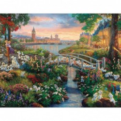 4 in 1 Multipack - Thomas Kinkade - Disney Dreams Collection - Donald & Daisy Duck 101 Dalmatians Mickey Minnie & Pluto & The...