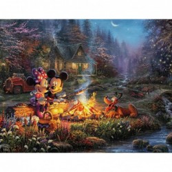 4 in 1 Multipack - Thomas Kinkade - Disney Dreams Collection - Donald & Daisy Duck 101 Dalmatians Mickey Minnie & Pluto & The...