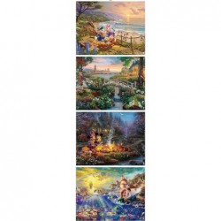 4 in 1 Multipack - Thomas Kinkade - Disney Dreams Collection - Donald & Daisy Duck 101 Dalmatians Mickey Minnie & Pluto & The...