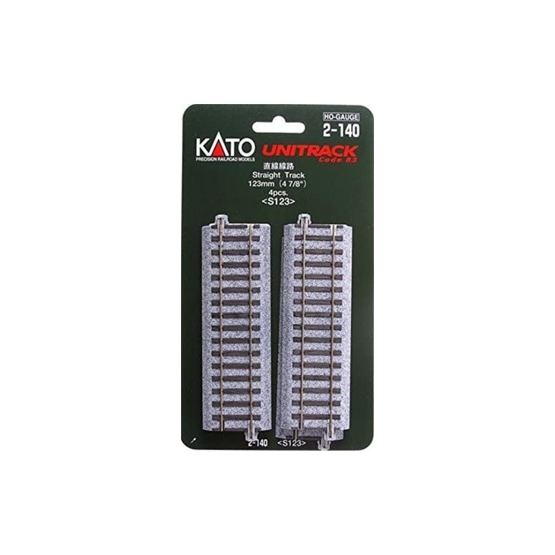 Kato 2-140 HO 123mm 4 7/8in Straight 4pcs $30.18 Toy Train Set Tracks