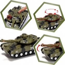 3 in 1 Friction Powered Siren Military Vehicle Toy with Action Figures Including Military Truck Helicopter and Tank Toy Milit...