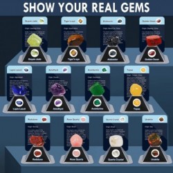 Gemstone Dig Kit STEM Science Educational Toys Dig Up 12 Real Gems and Crystals Excavation Toys Archaeology Geology Rock Coll...