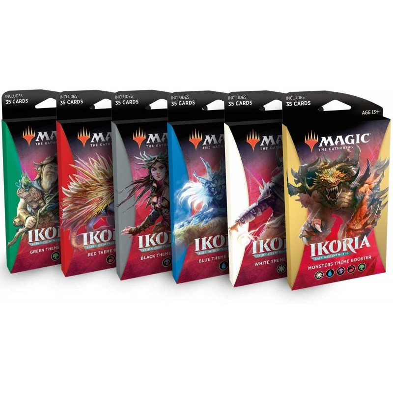 MTG Ikoria Lair of Behemoths Theme Boosters All 5 Colors + Monster Pack! $95.08 Board Games