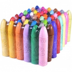 Sidewalk Chalk Set 48 Pcs Artist Chalks Bright Colors Washable Non-Toxic Chalk For Kids Ideal Outdoor Jumbo Chalks For Paveme...