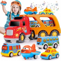 Toddler Toys Car for Boys: Kids Toys for 1 2 3 4 Year Old Boys | Boy Toys 5 in 1 Carrier Toy Trucks | Toddler Toys Age 2-4 Ba...