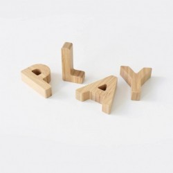 Bamboo Alphabet - Sensory Learning Toys for Toddlers Made with Sustainable Materials - Alphabet Toys with All 26 Letters - (3...