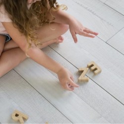 Bamboo Alphabet - Sensory Learning Toys for Toddlers Made with Sustainable Materials - Alphabet Toys with All 26 Letters - (3...