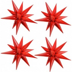 Explosion Star Foil Balloons 50pcs Red Foil Cone Balloons 26 inch Starburst Balloons Point Star Balloons for Halloween Christ...