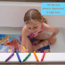 Kids Bath Crayons for Toddlers 1-3 Baby Stepping Into Fun - Washable Easy to Clean Non-Toxic $16.92 Bathtub Toys