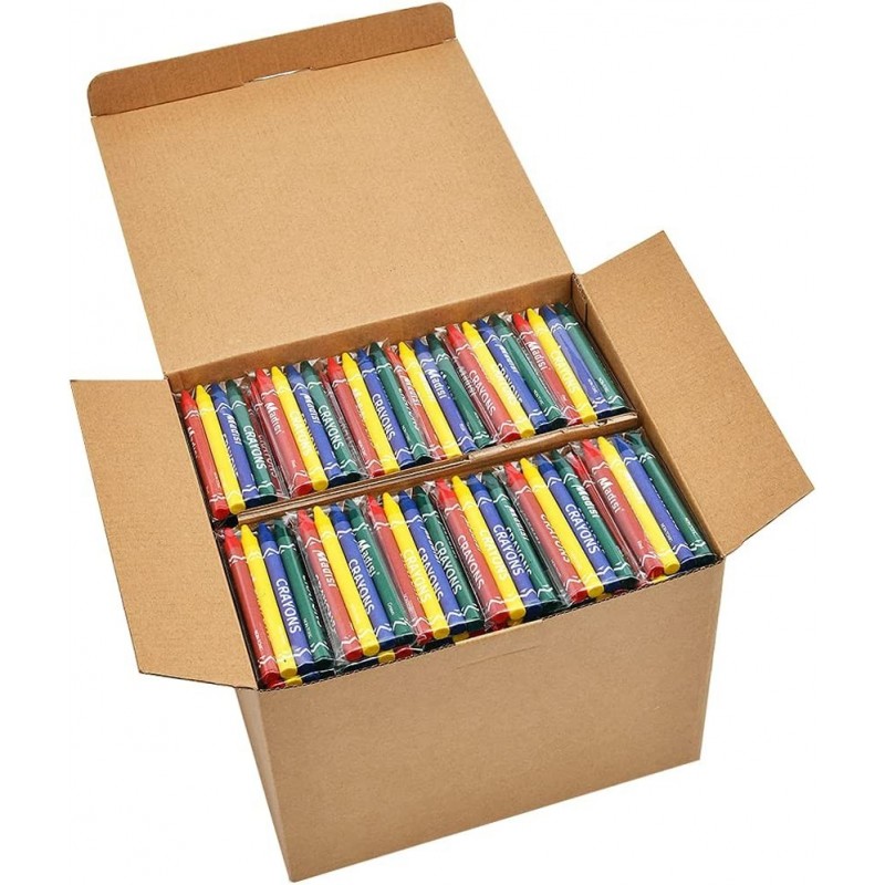 Crayons Bulk Pack Regular Size 4 Colors cellophane 250 Packs 1000 Count $54.96 Kids' Drawing & Writing Boards