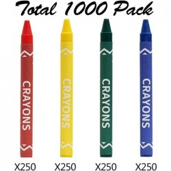 Crayons Bulk Pack Regular Size 4 Colors cellophane 250 Packs 1000 Count $54.96 Kids' Drawing & Writing Boards