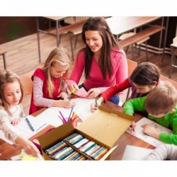 Crayons Bulk Pack Regular Size 4 Colors cellophane 250 Packs 1000 Count $54.96 Kids' Drawing & Writing Boards