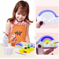 Paint Your Own Figurines Complete Plaster Craft Kit for Kids (Ice Cream Cake Butterfly Peace Symbol Cupcake and Rainbow) $25....