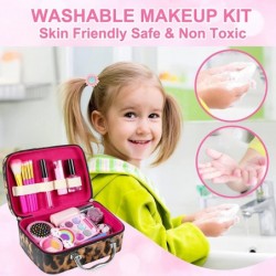 Kids Makeup Kit for Girls 3-12 Year Old Washable Makeup Set Toy 28PCS Real Makeup Set Safe & Non-Toxic Little Girls Makeup Ki...