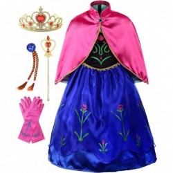 Girls Princess Costume Dark Blue Cosplay Halloween Birthday Party Dress with Cloak $45.65 Kids' Costumes